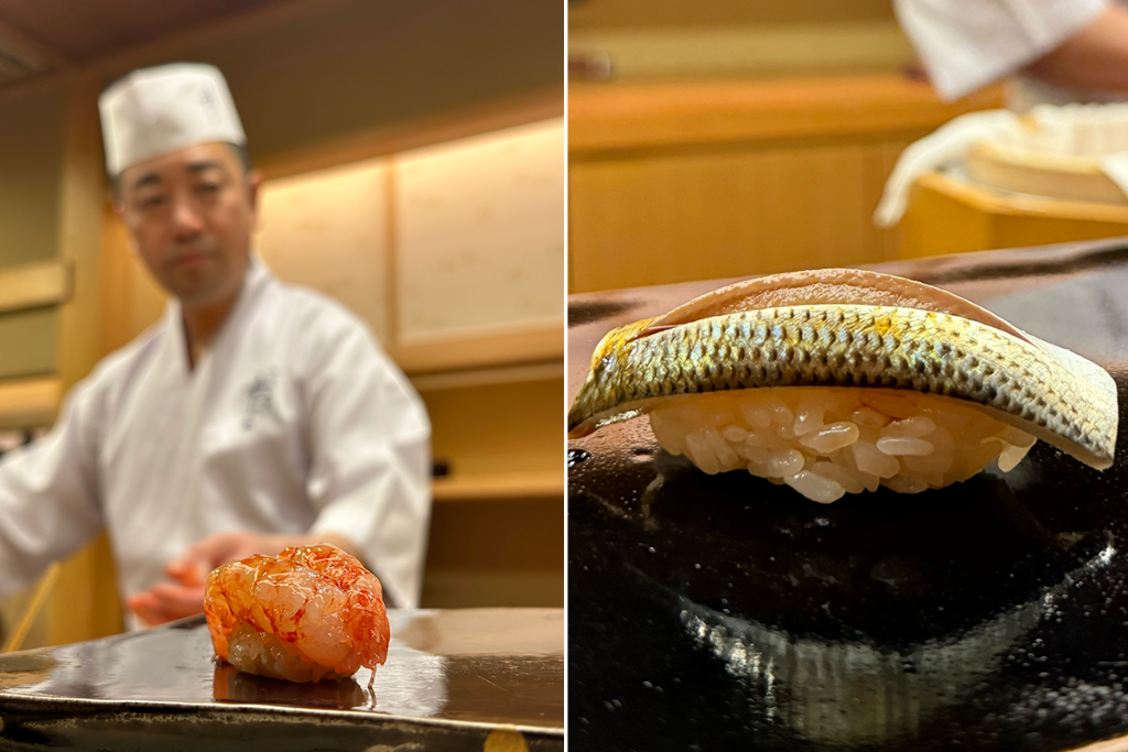 Sugita sushi counter, Tokyo