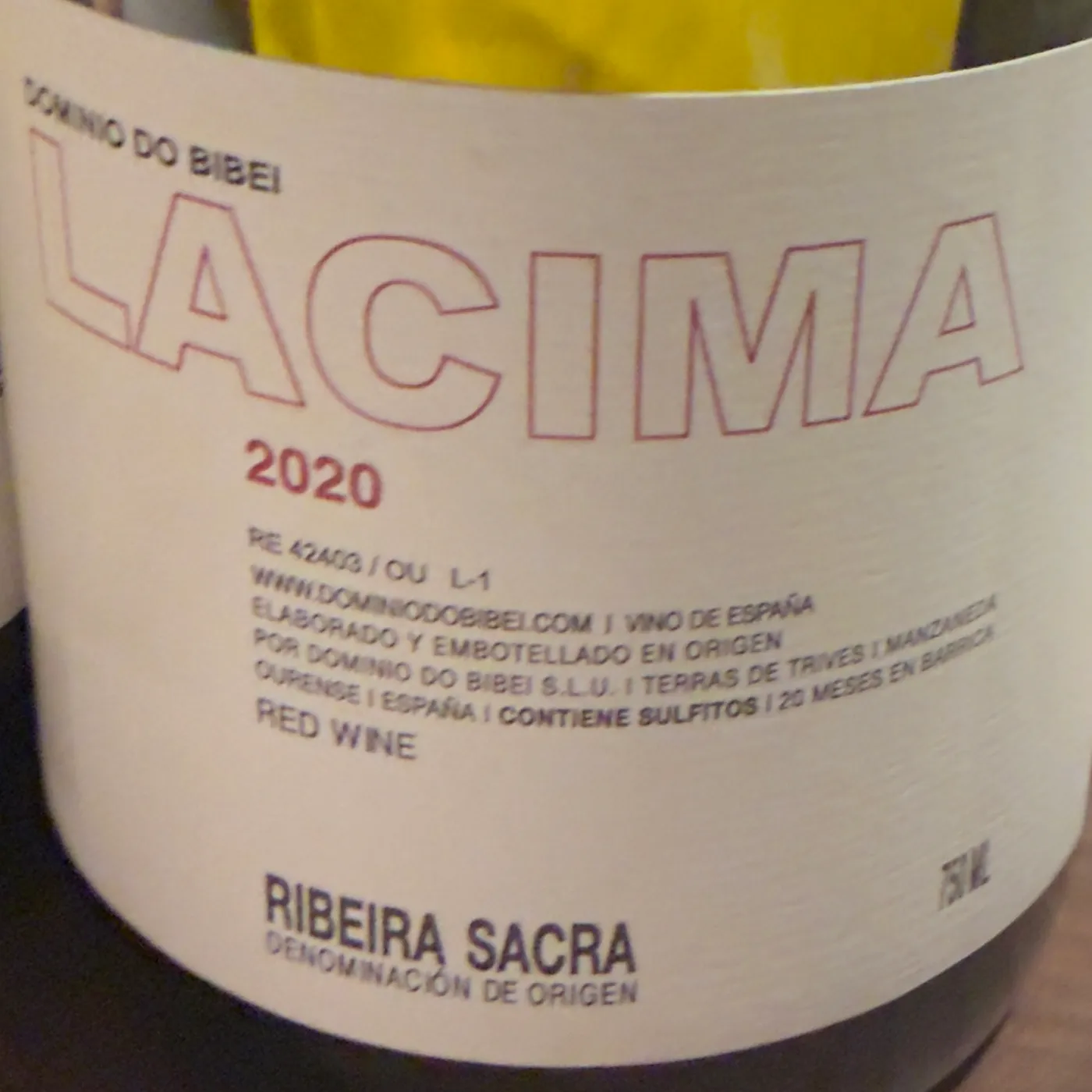 Lacima 2020 | Dominio do Bibei | Ribeira Sacra