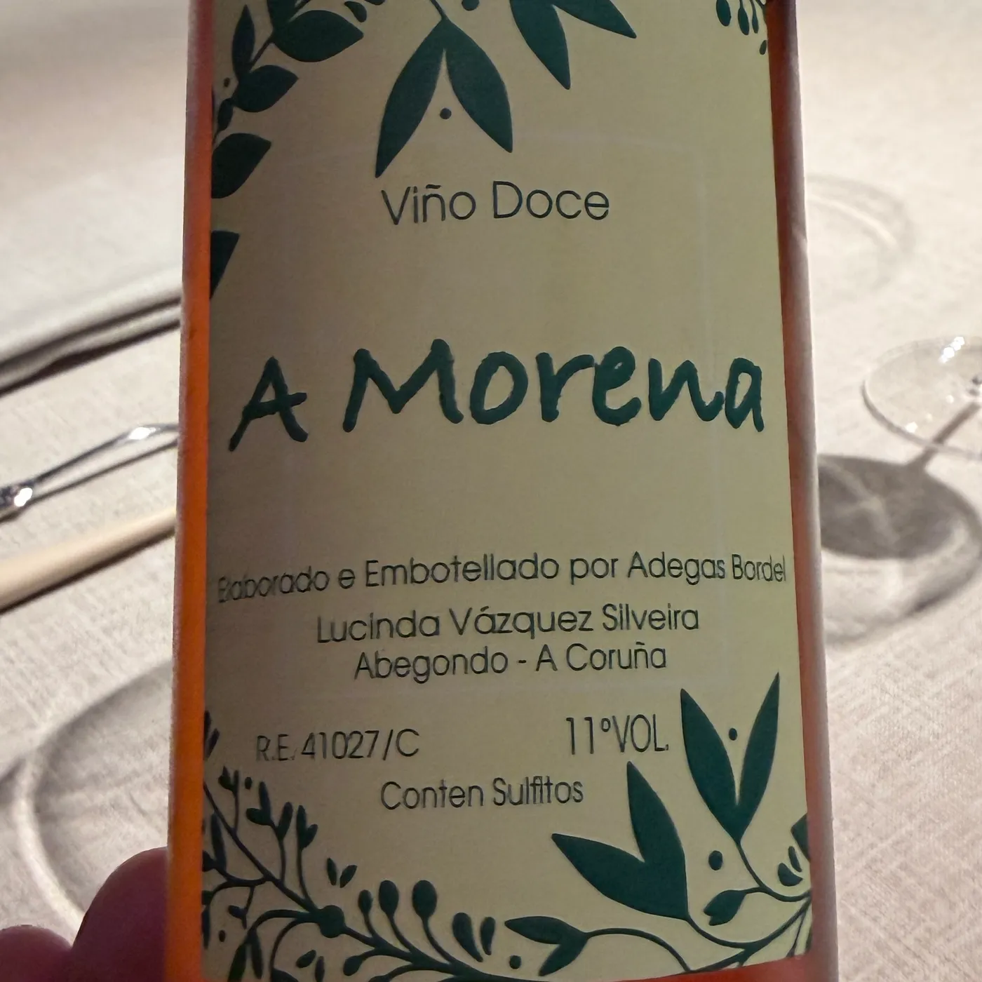 A Morena | Viño Doce | Adegas Bordei, Galicia