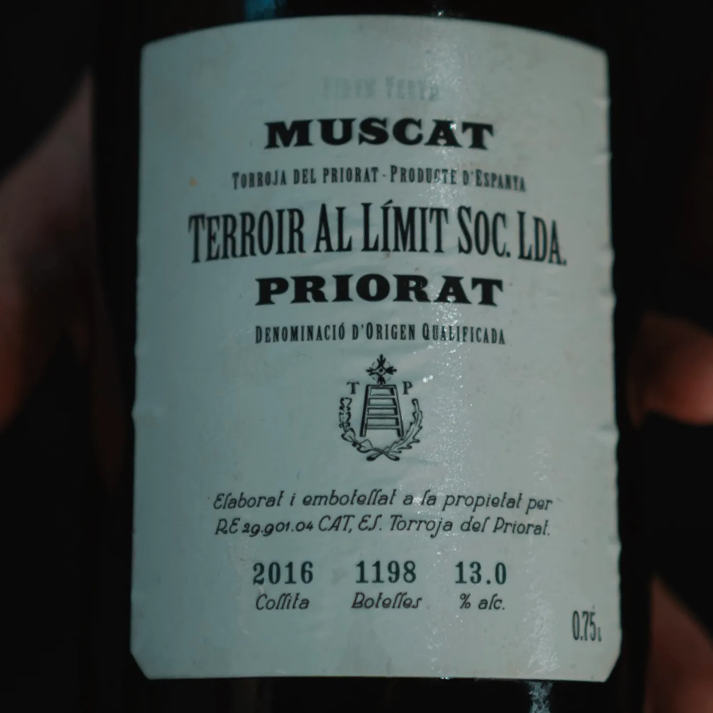 Terroir al Límit — Muscat 2016