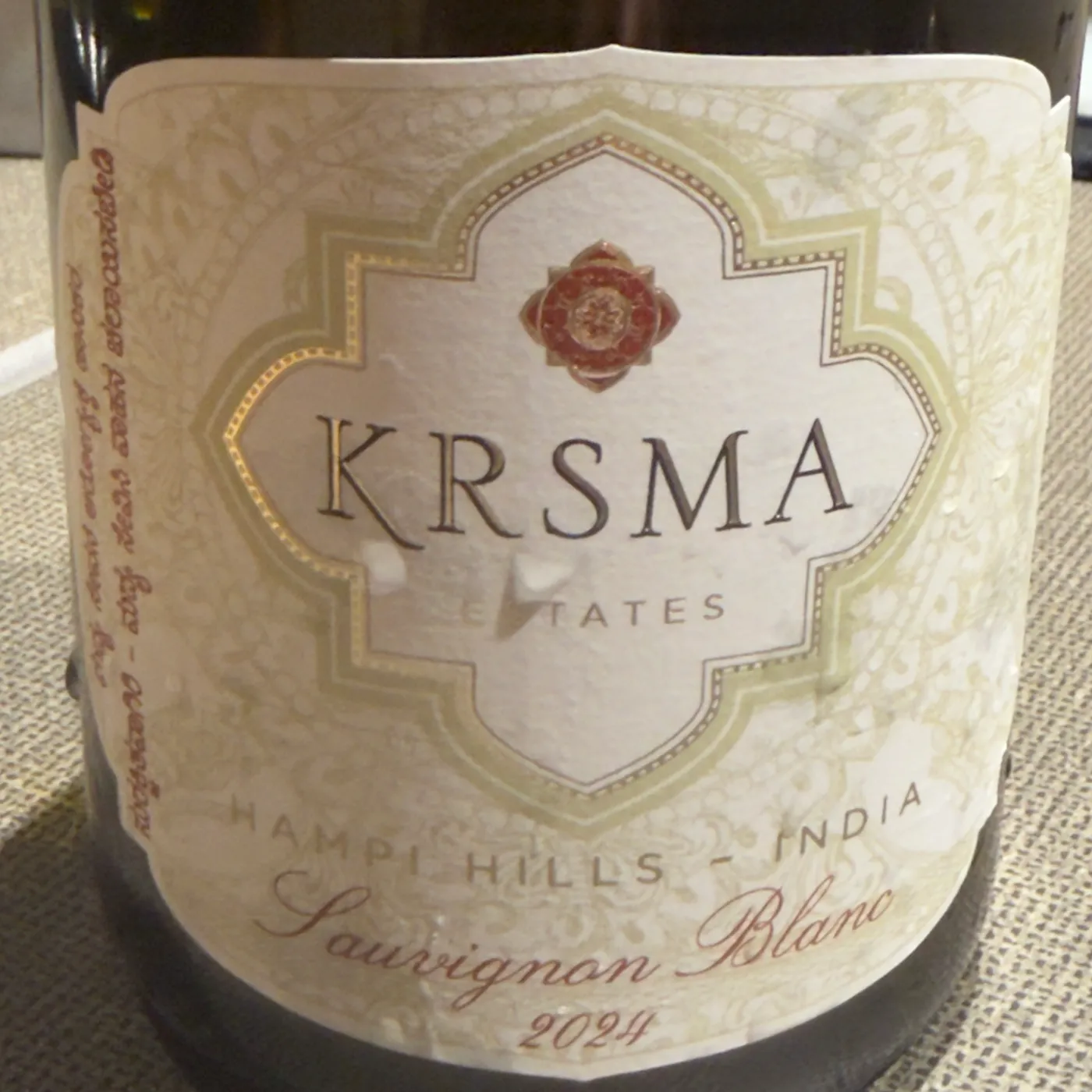 KRSMA Estates Sauvignon Blanc 2024 | Hampi Hills, India