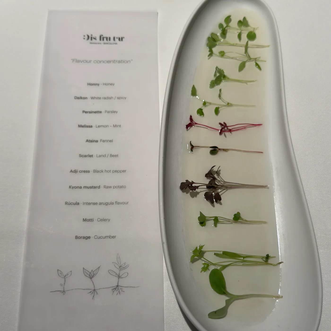 Disfrutar — menu 7
