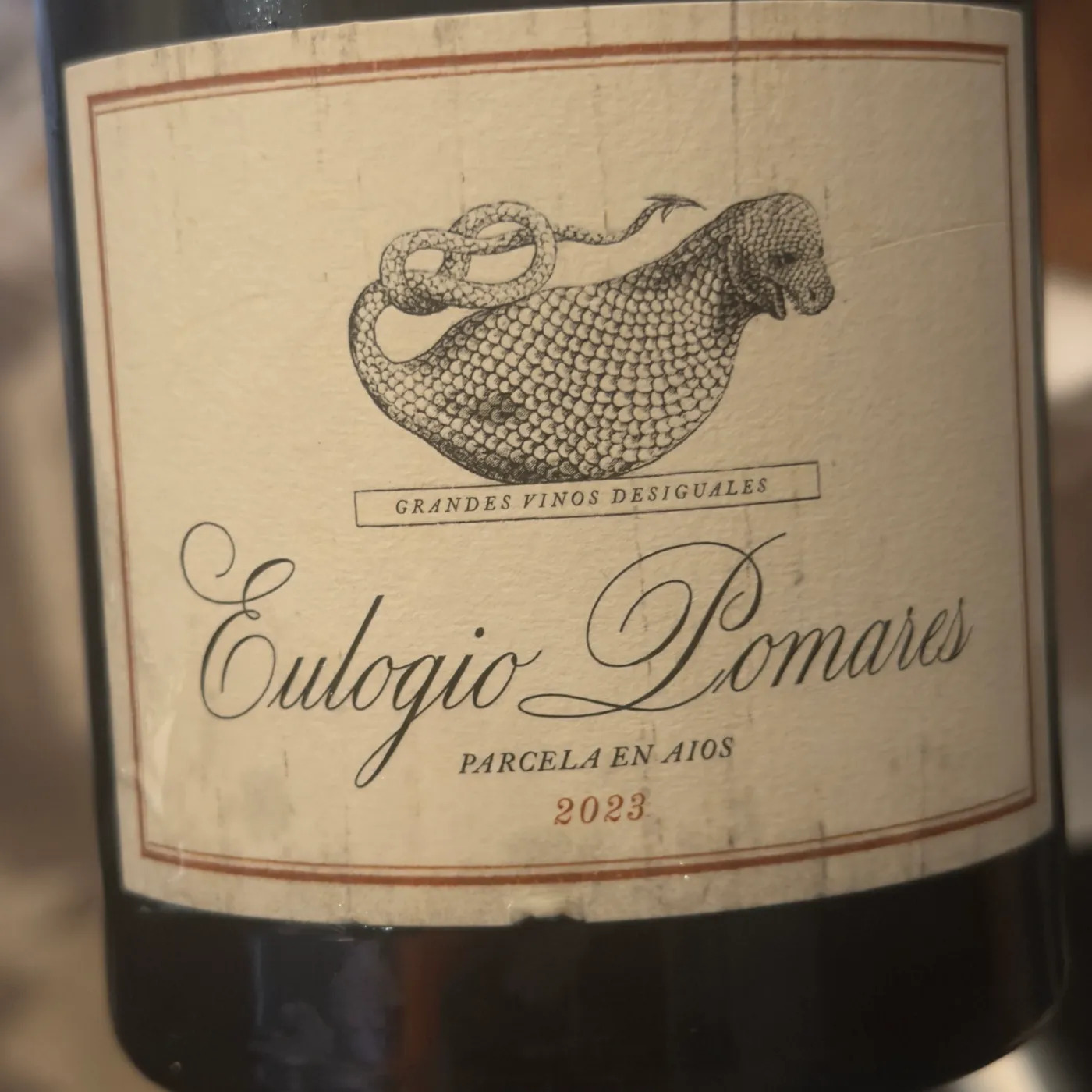 Eulogio Pomares Parcela en Aios 2023 — Albariño