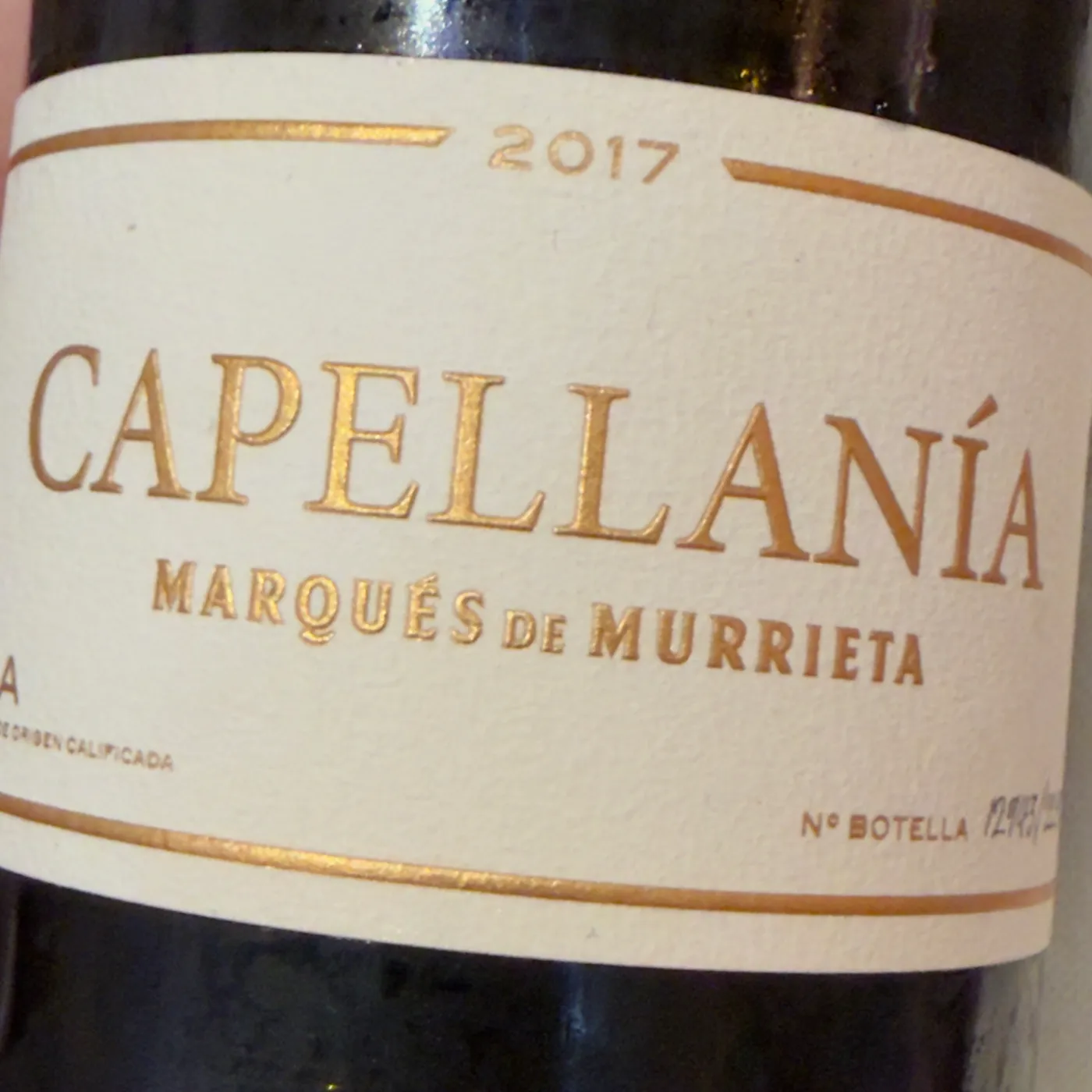 Capellanía 2017, Marqués de Murrieta | Viura, Rioja