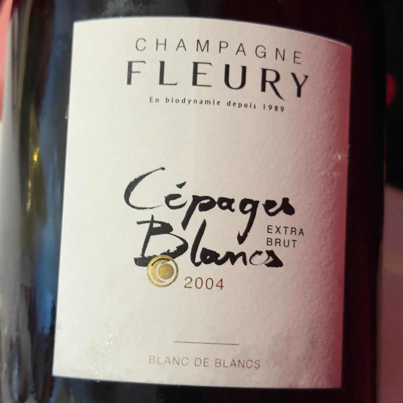 Champagne Fleury, Cépages Blancs Extra Brut 2004