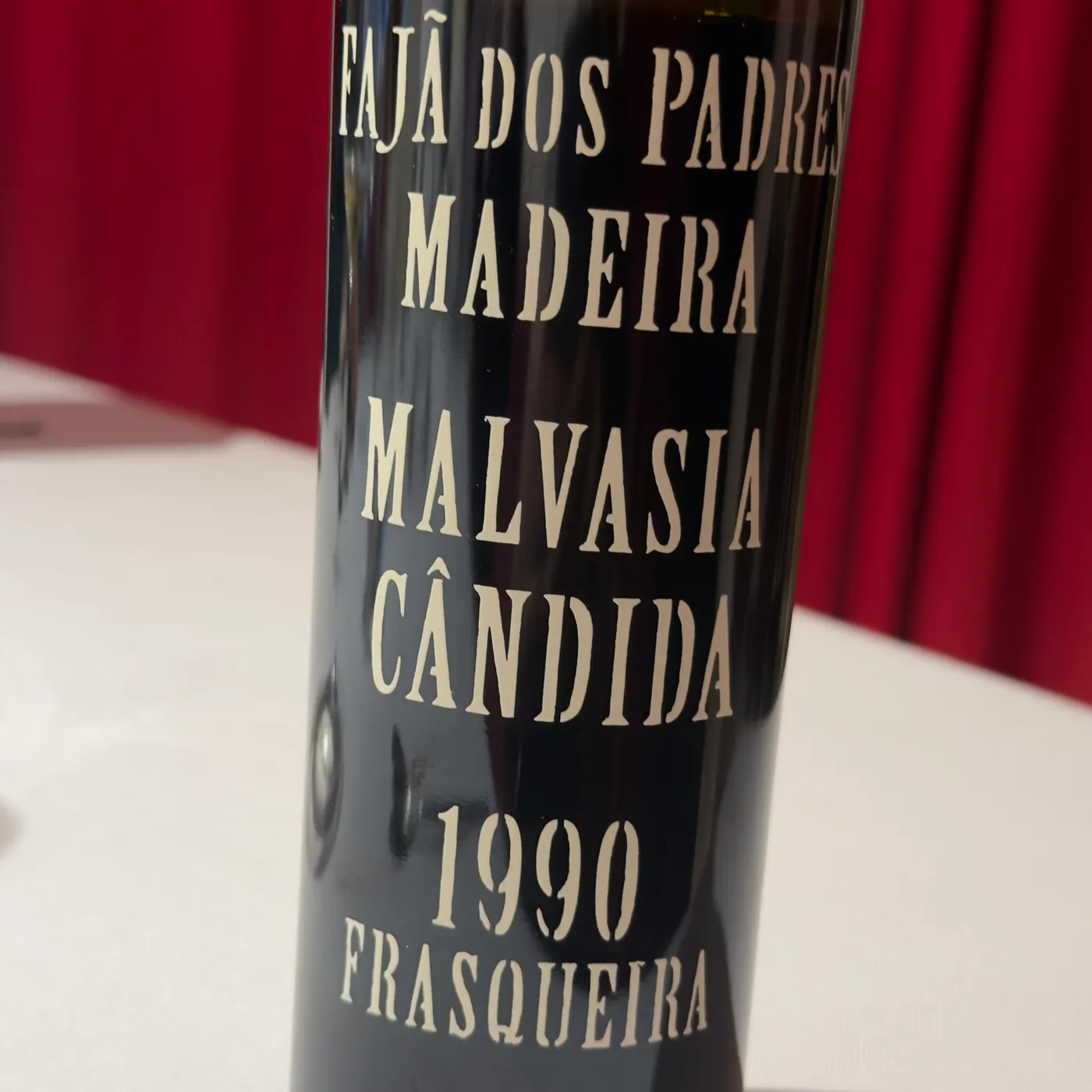 Barbeito, Malvasia Cândida Frasqueira 1990, Fajã dos Padres