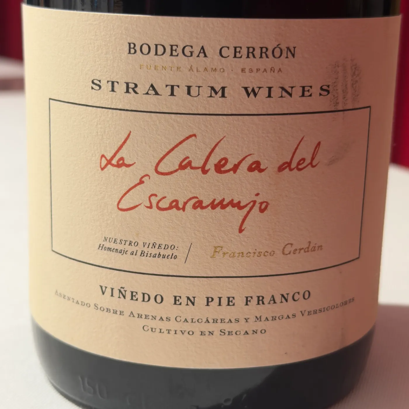 Bodega Cerrón, La Calera del Escaramujo 2024