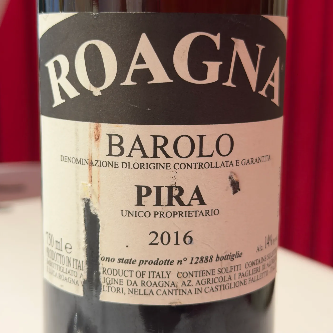 Roagna, Barolo Pira 2016