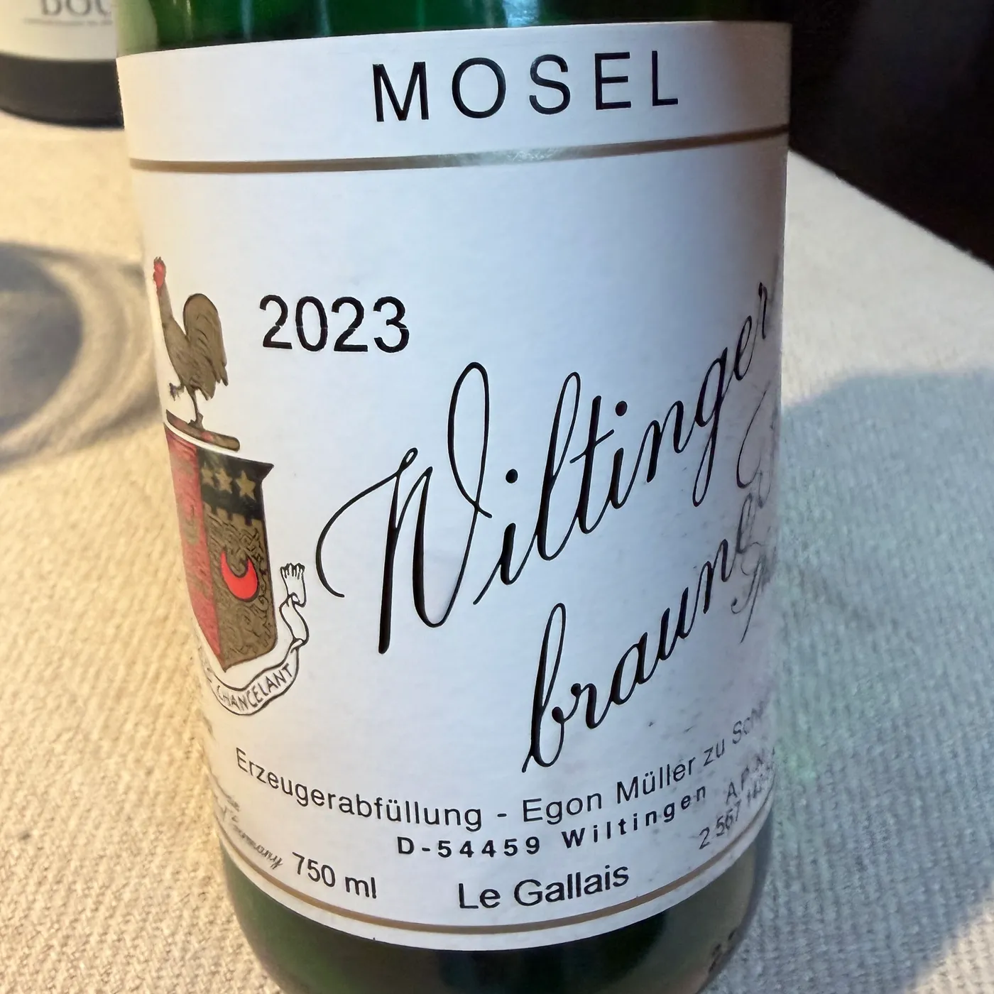 Le Gallais / Egon Müller, Wiltinger Braune Kupp 2023