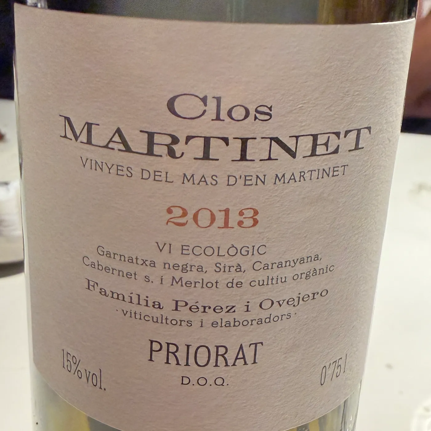 Clos Martinet 2013
